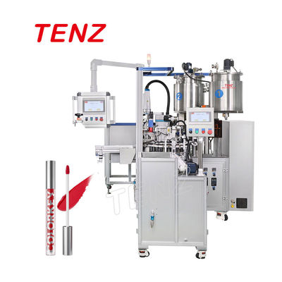 qualité  Beverage Equipment TENZ TM-12-1F Full Lip Gloss Cosmetic Automatic Mascara Filling Capping Machine usine